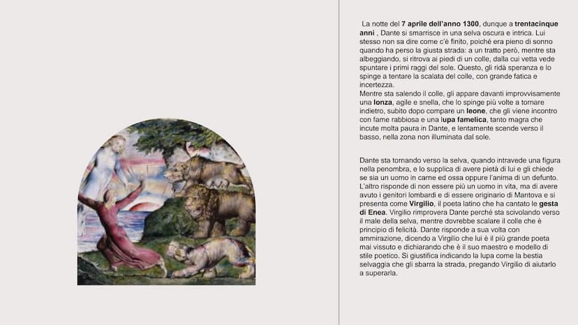 INFERNO
I & II CANTO
DANTE ALIGHIERI CANTO I CANTO 1
Il I canto dell'inferno di Dante Alighieri ha una doppia funzione: apre la
prima cantic