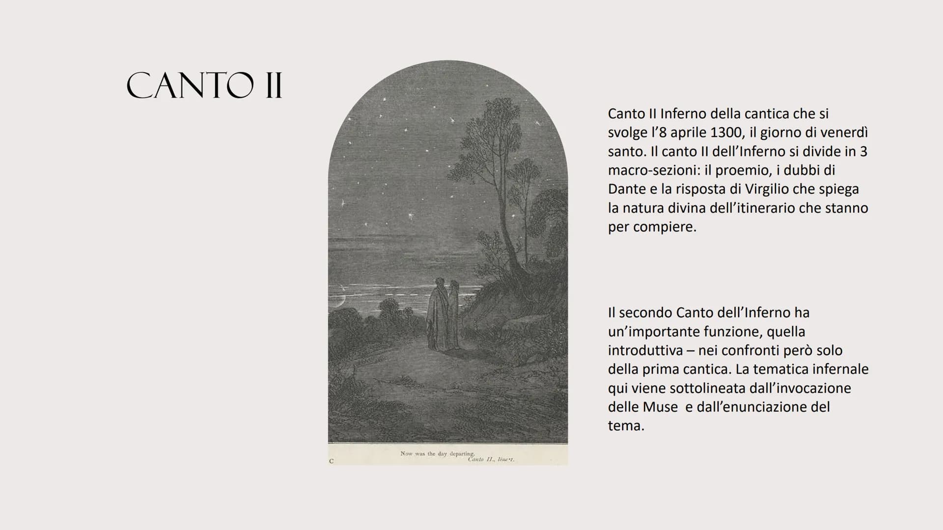 INFERNO
I & II CANTO
DANTE ALIGHIERI CANTO I CANTO 1
Il I canto dell'inferno di Dante Alighieri ha una doppia funzione: apre la
prima cantic