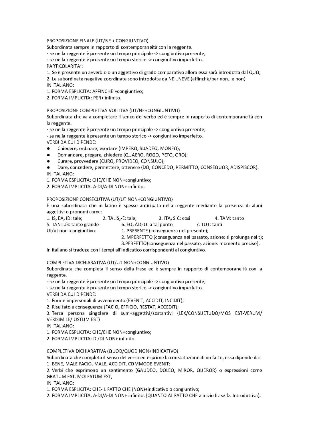 un piccolo ripasso di latino sulla teoria (no declinazioni,verbi)
