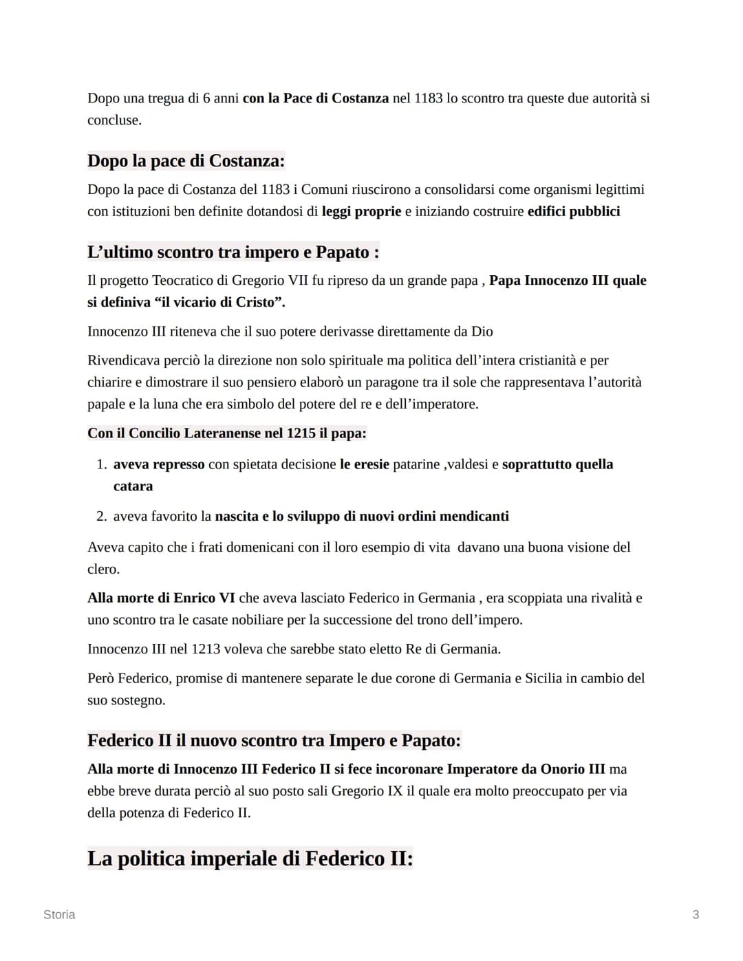 Storia
Storia
lo scontro tra impero e comuni:
In Germania due grandi casate di Baviera e Svevia erano da tempo in lotta per eleggere un
impe