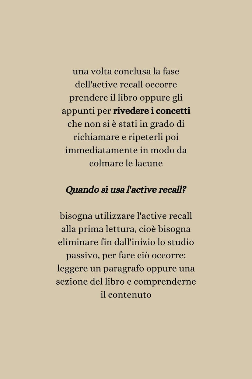 BE
active
recall
ADORS DOOD 8-1
billboyd
Jin Se il primo step, durante lo studio
è quello di comprendere ciò che
si sta leggendo su un deter