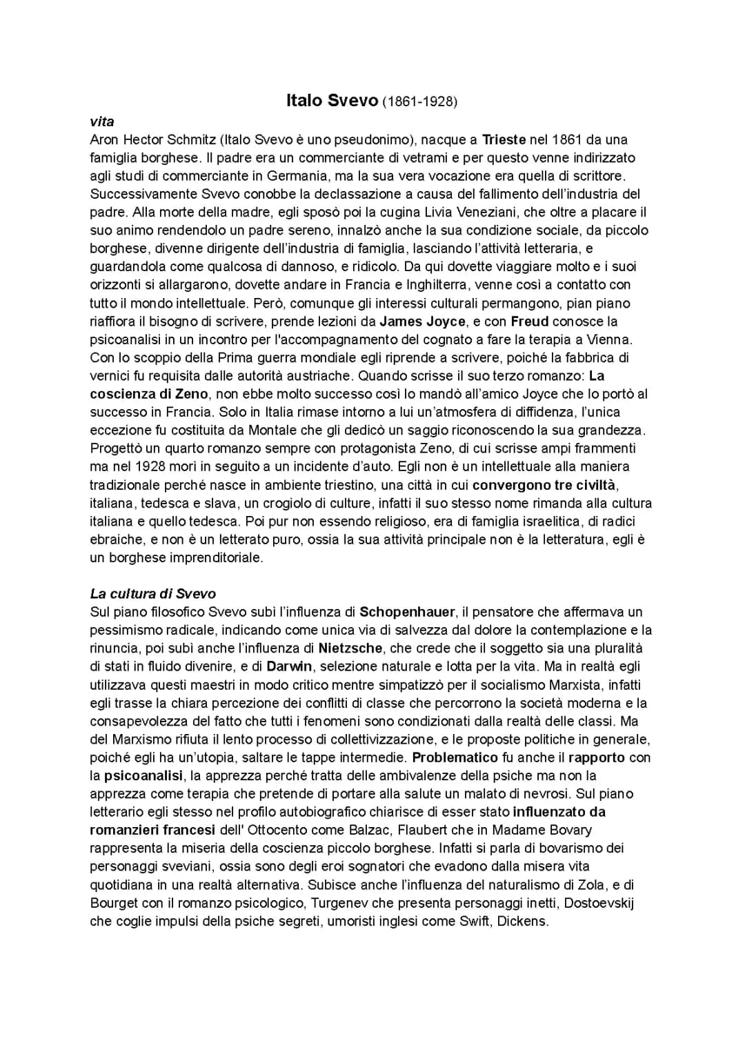 Svevo e Pirandello