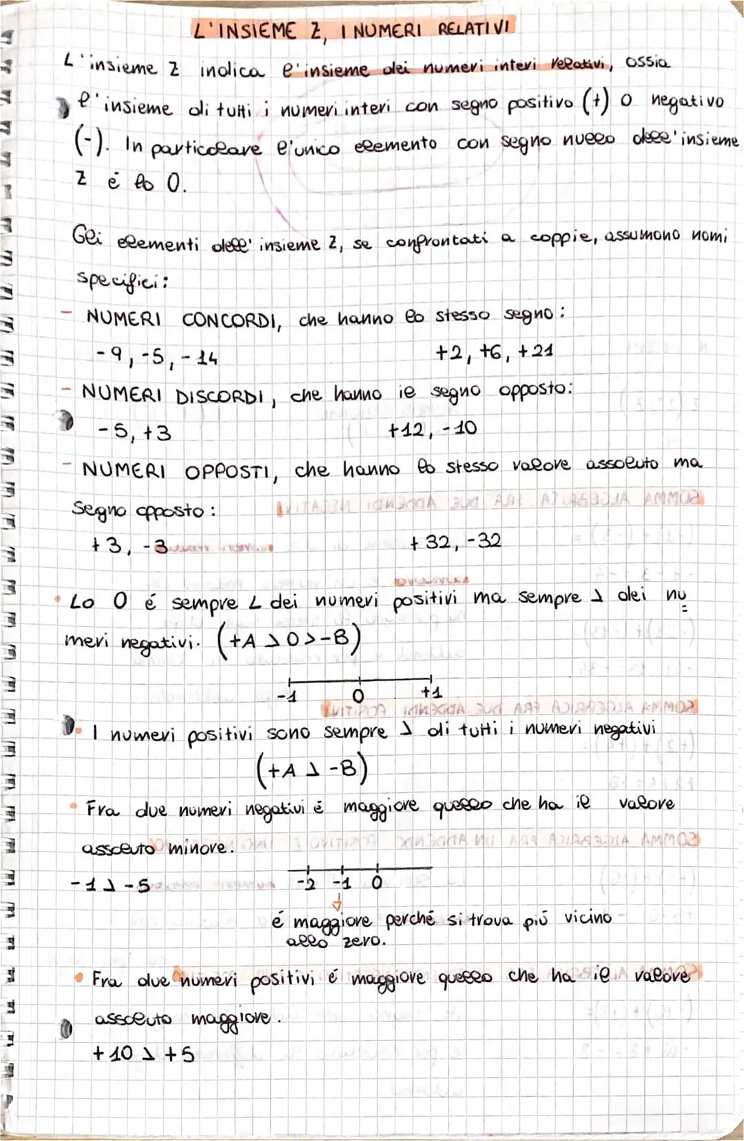 00
A
PET
5
FRA FRA
PRA
W
14.
5
1.4.
L'INSIEME 2, I NUMERI RELATIVI
L'insieme z indica l'insieme dei numeri interi relativi, ossia
l'insieme 