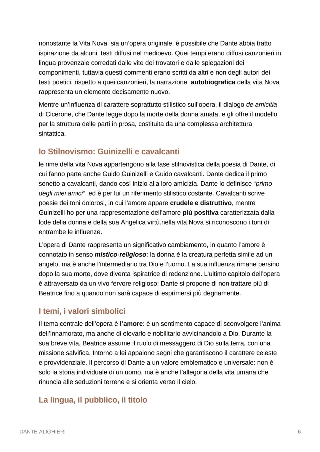 DANTE ALIGHIERI
LA VITA
abbiamo poche tracce dell'infanzia e della prima giovinezza di Dante Alighieri.
Sappiamo che nasce a Firenze nel 126