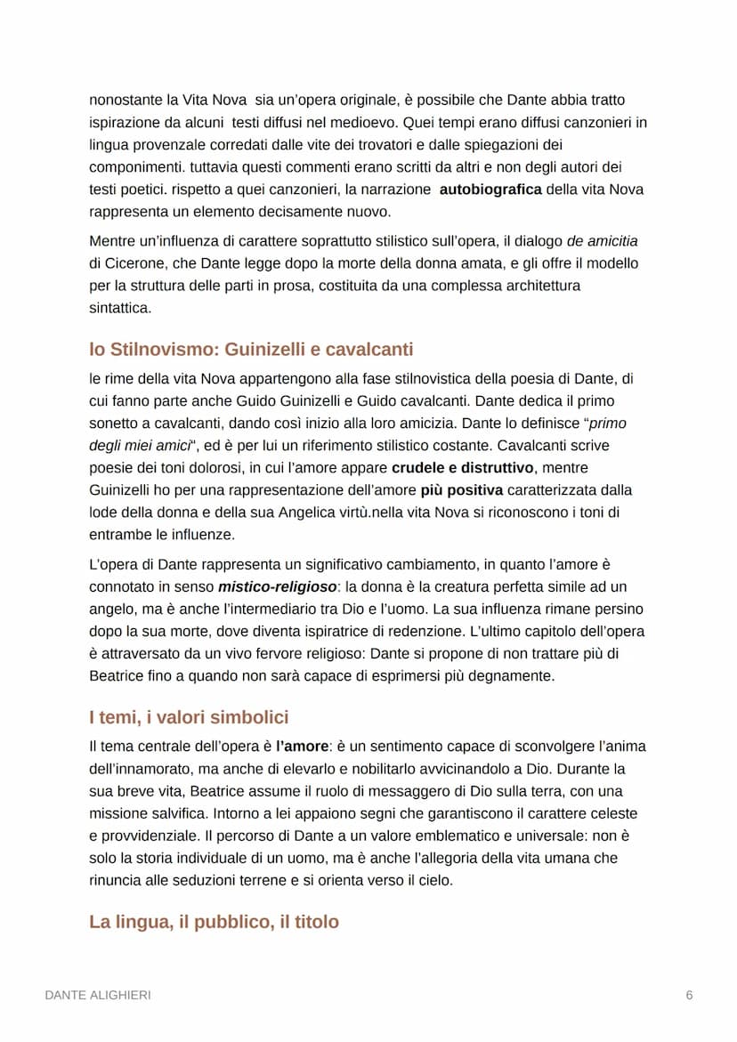 DANTE ALIGHIERI
LA VITA
abbiamo poche tracce dell'infanzia e della prima giovinezza di Dante Alighieri.
Sappiamo che nasce a Firenze nel 126