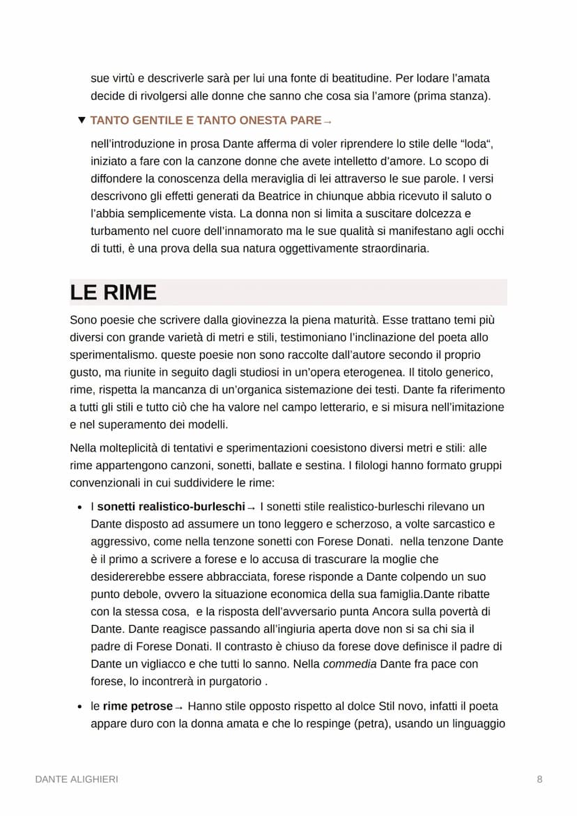 DANTE ALIGHIERI
LA VITA
abbiamo poche tracce dell'infanzia e della prima giovinezza di Dante Alighieri.
Sappiamo che nasce a Firenze nel 126
