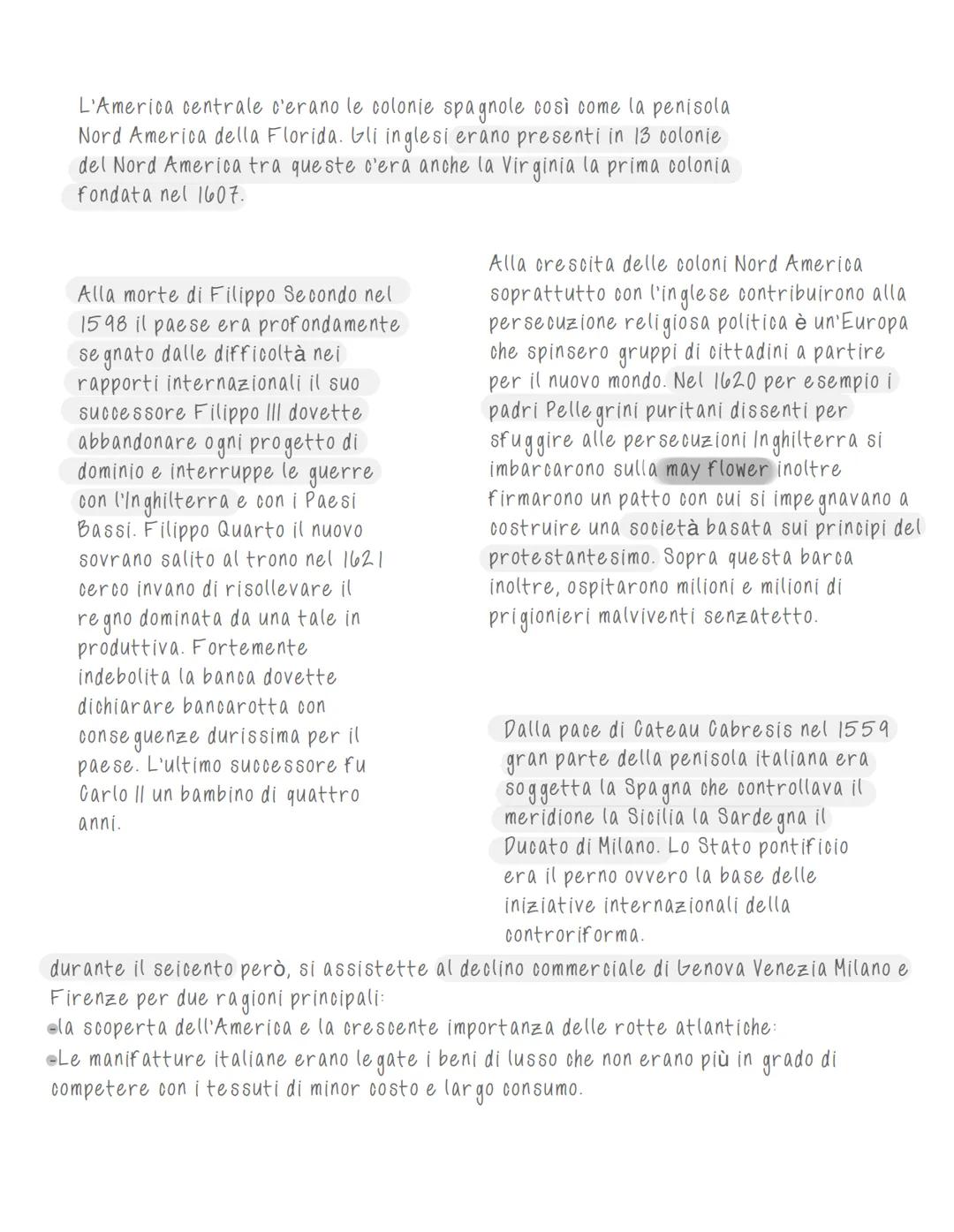 Crisi del 600
Nel seicento una grave crisi economica investì l'area
mediterranea dell'Europa e i paesi dell'est europeo. La
crisi si manifes