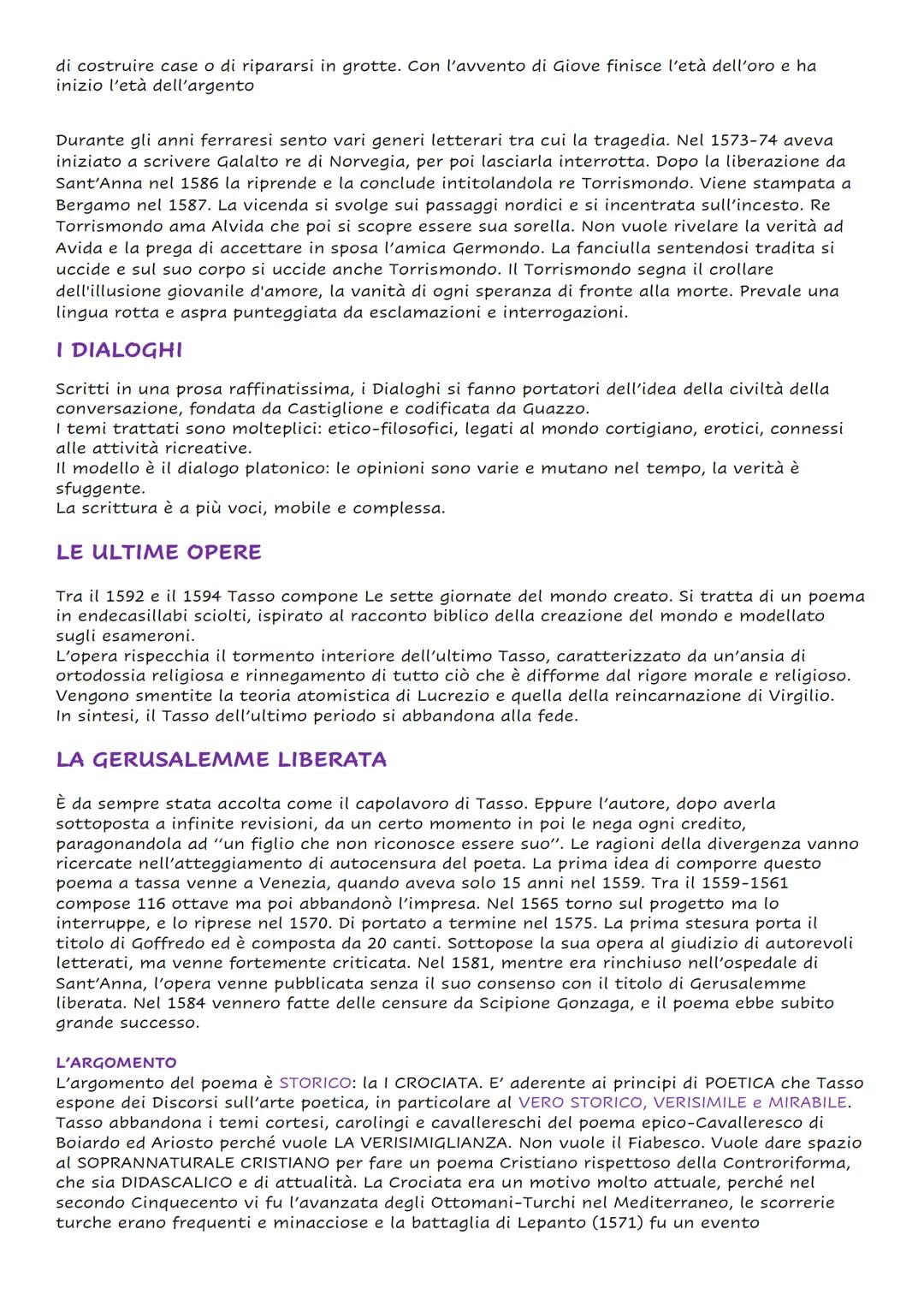 TASSO
Tasso nasce a Sorrento nel 1544. La sua infanzia è caratterizzata dal distacco dei genitori.
Dopo i tanti spostamenti a causa del lavo