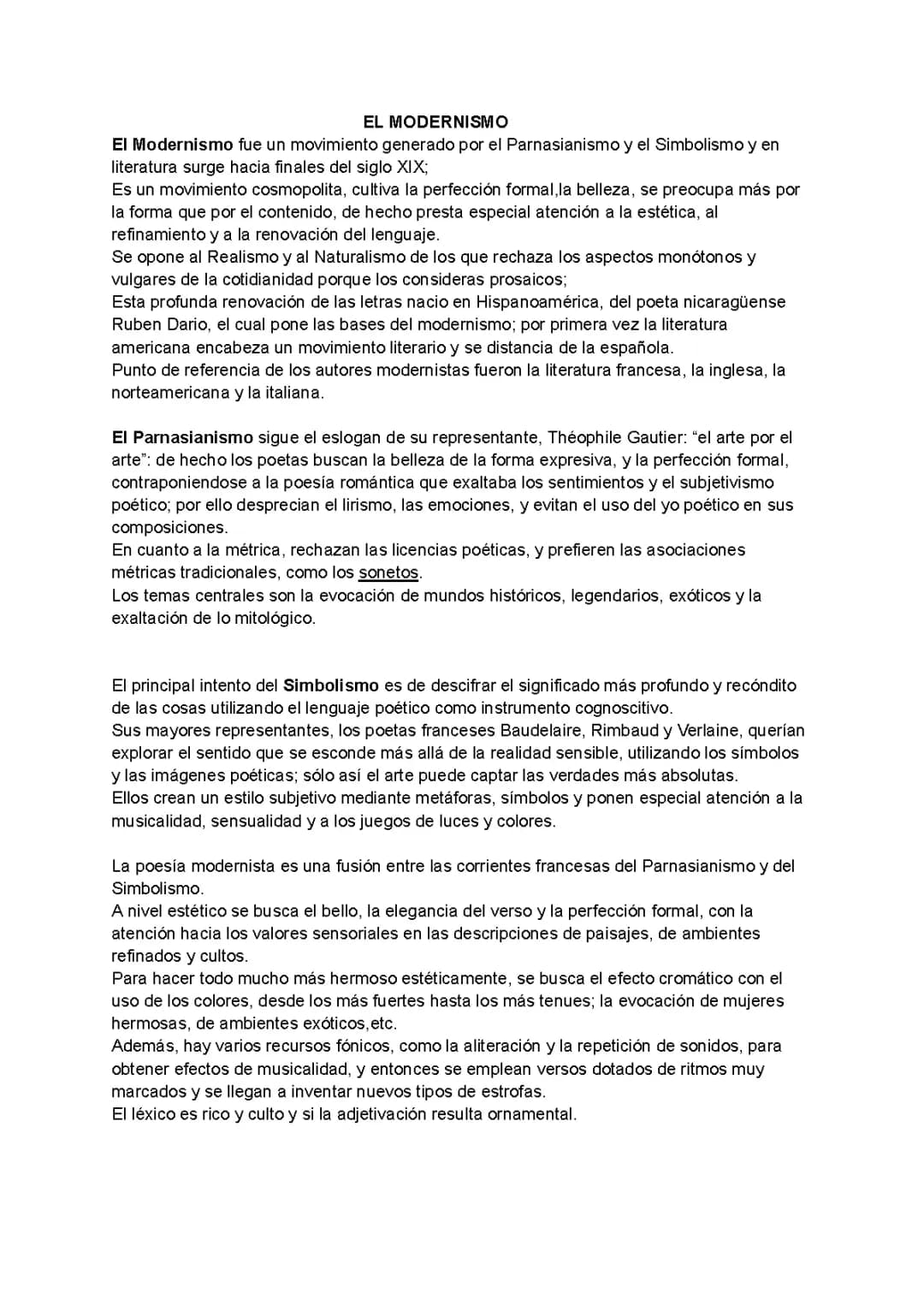 EL MODERNISMO