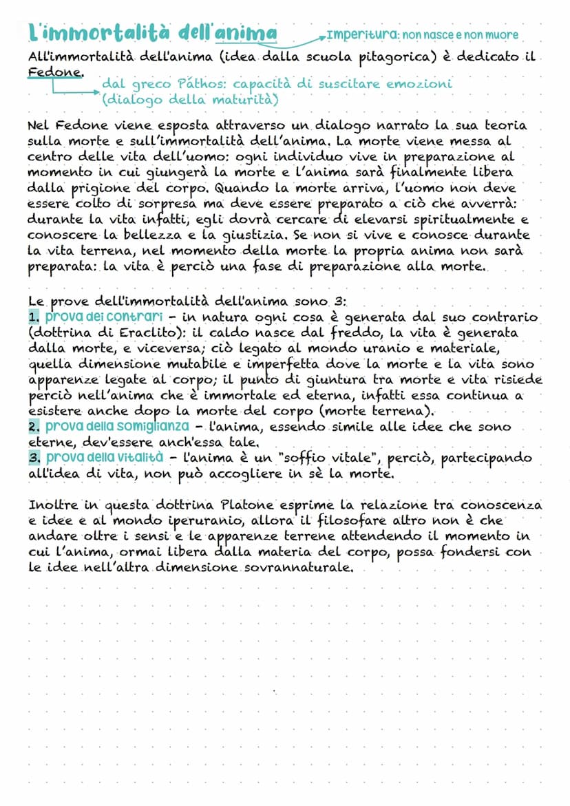 Tutta l'ontologia
platonica (ricerca
dell'essere) gira attorno
alla teoria delle idee
Gli scritti della maturità
La teoria delle idee
Il pen