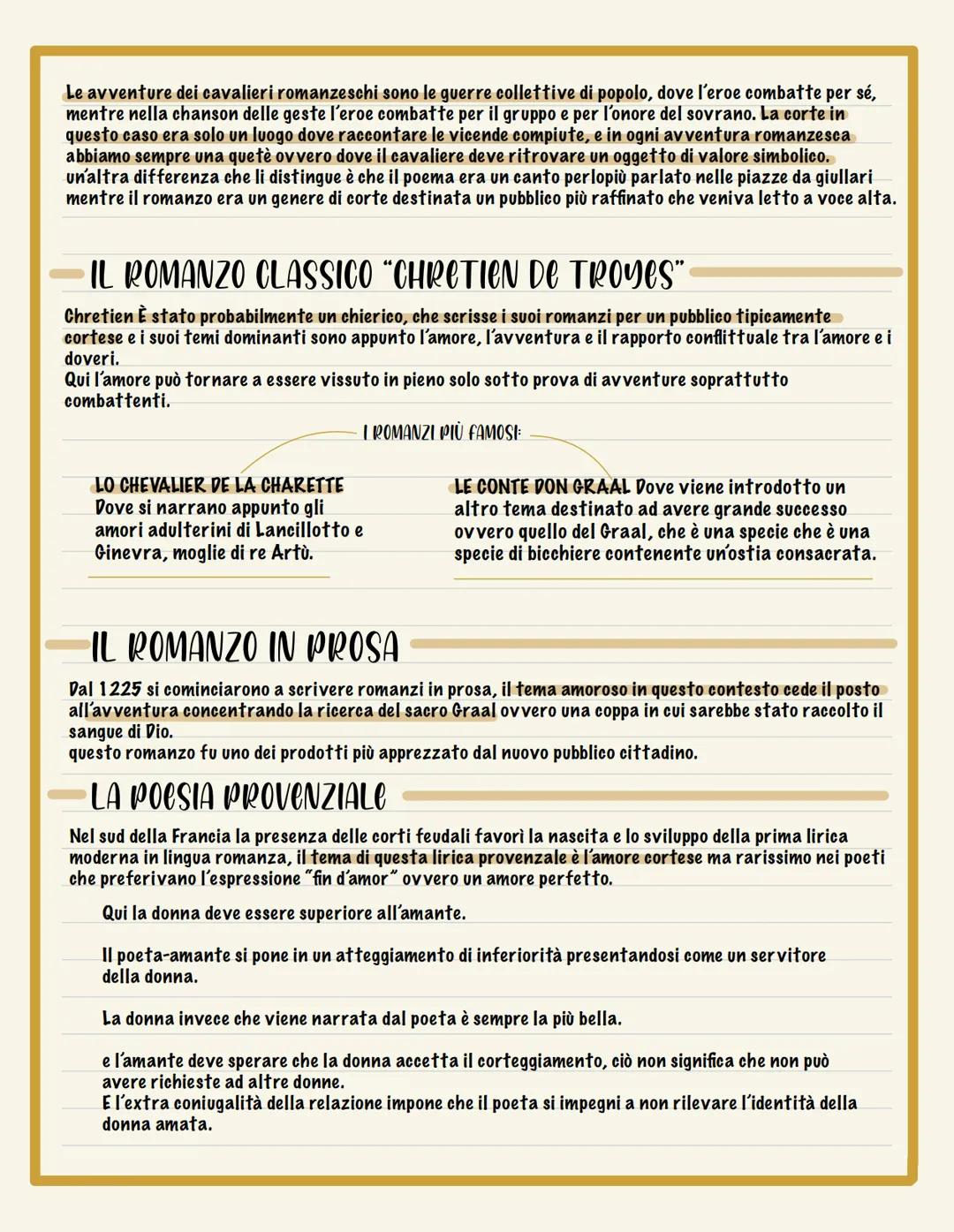 Nascita della letteratura
La letteratura romanza nasce in Francia tra il X e il XI secolo,
Divisa in due grandi cone:
Lingua d'oil a nord
Qu