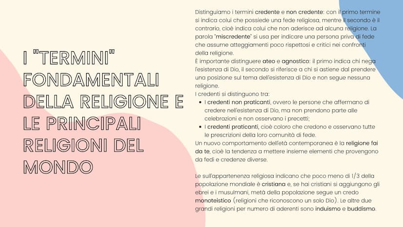 LE RELIGIONI + C+
ISLAM
CRESCENT AND STAR
CHRISTIANITY
LATIN CROSS
L'ESPERIENZA
RELIGIOSA
L'esperienza religiosa è una delle più coinvolgent