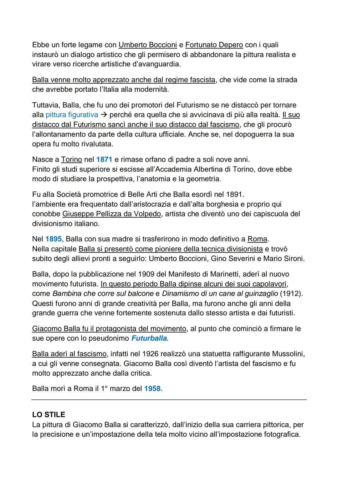 # IL FUTURISMO

II Futurismo è stato un movimento artistico nato a Milano agli inizi del XX secolo, ed
è considerato il più importante movim