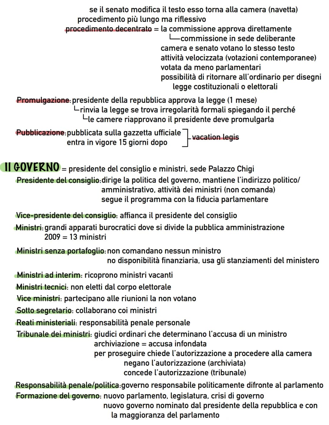 Le istituzioni
PARLAMENTO= eletto dal corpo elettorale
Composto da: camera dei deputati: 630 deputati
palazzo di Montecitorio
senato della r