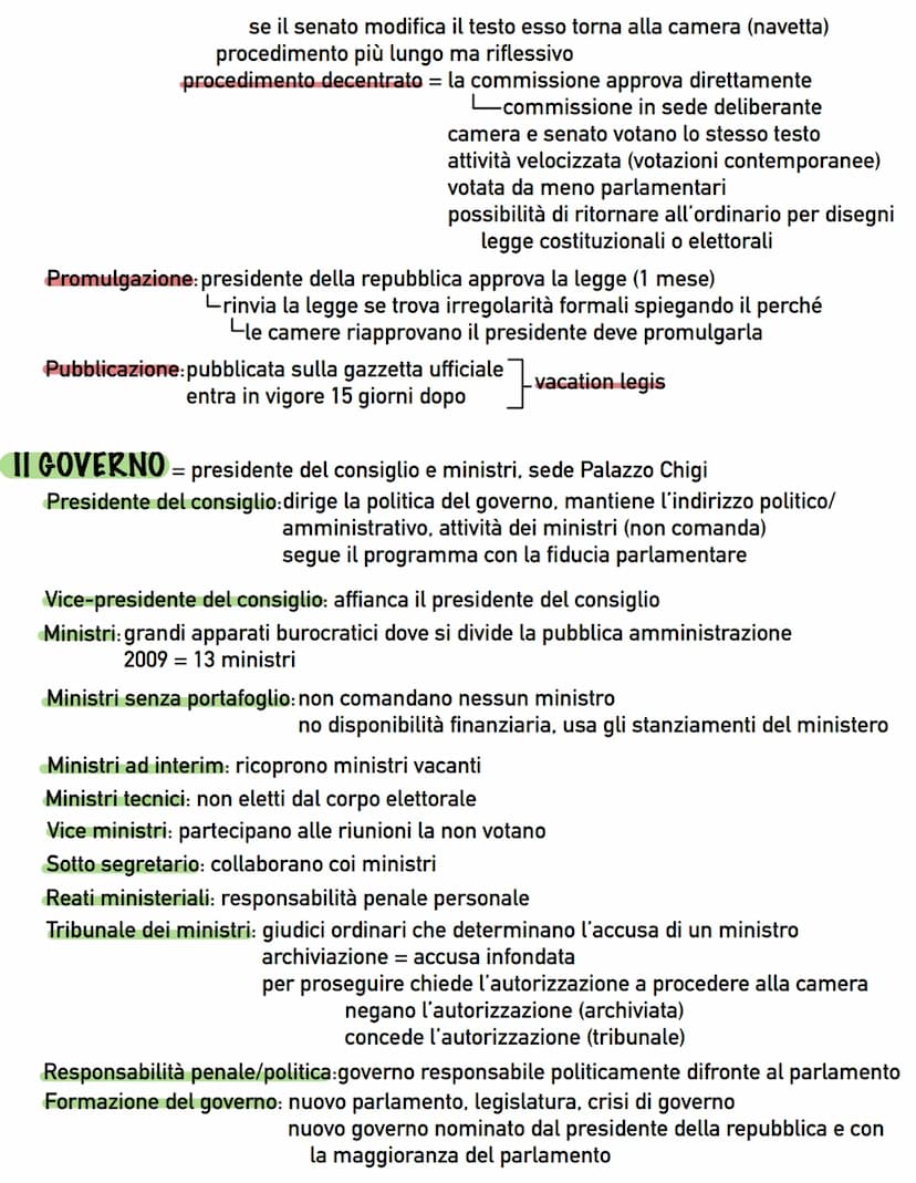 Le istituzioni
PARLAMENTO= eletto dal corpo elettorale
Composto da: camera dei deputati: 630 deputati
palazzo di Montecitorio
senato della r