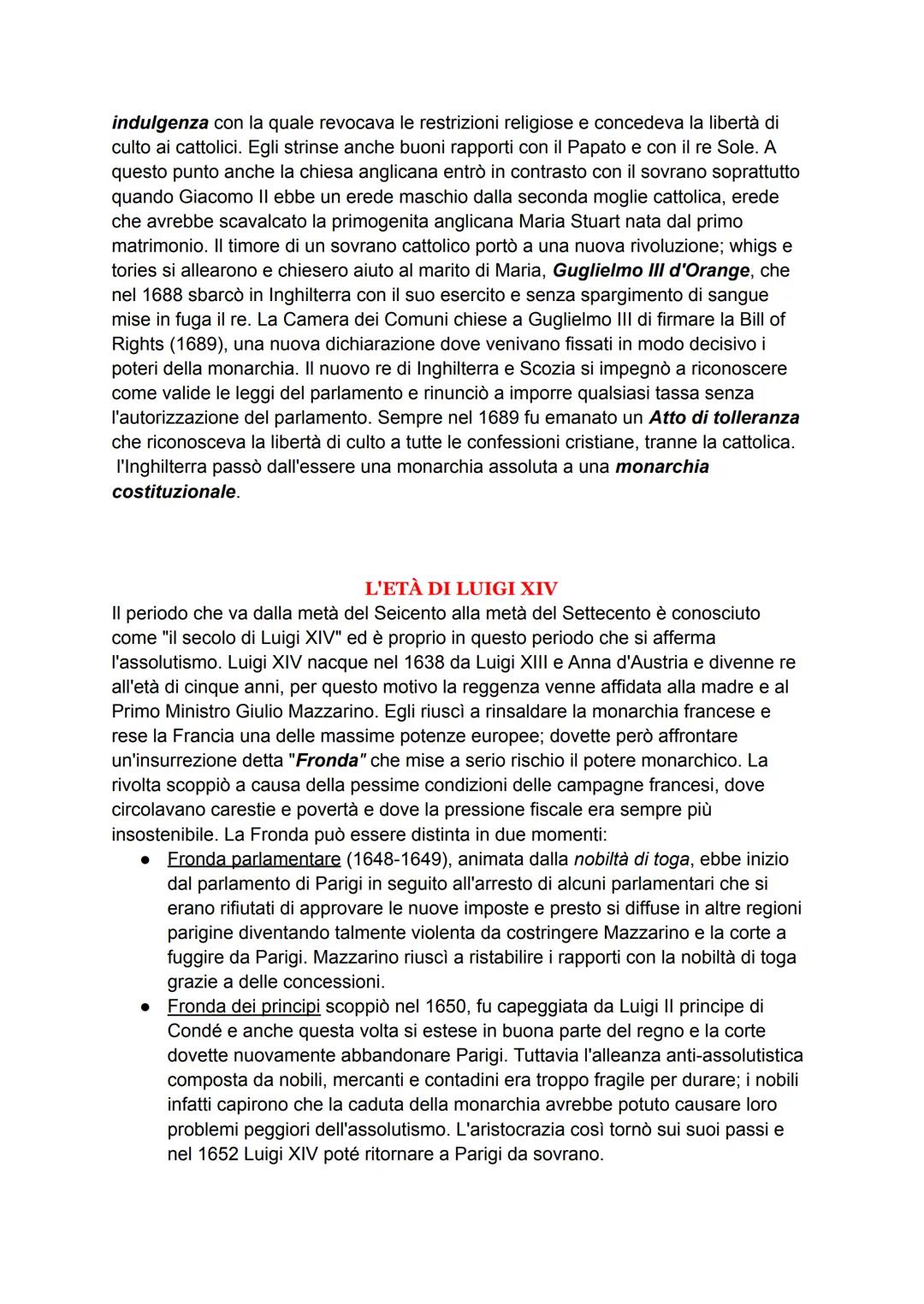 LA RIVOLUZIONE INGLESE
Dopo la morte di Elisabetta I divenne re Giacomo I Stuart che si trovò a capo di un
regno vasto e prospero. Tuttavia 