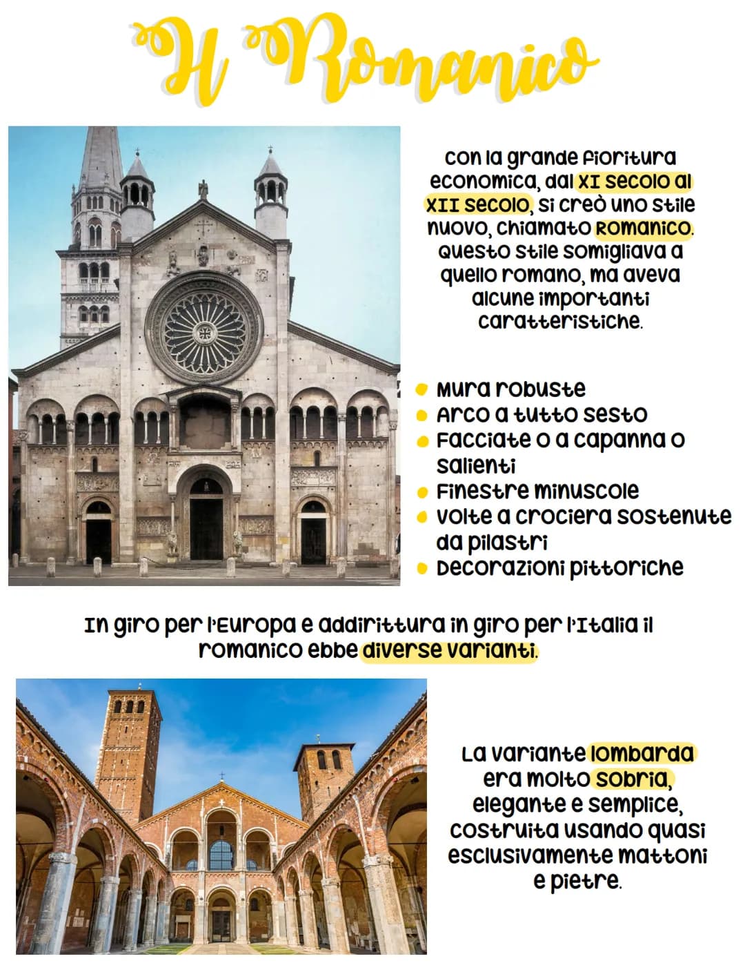 AGAP
H "Romanico
con la grande fioritura
economica, dal XI secolo al
XII secolo, si creò uno stile
nuovo, chiamato Romanico.
Questo stile so