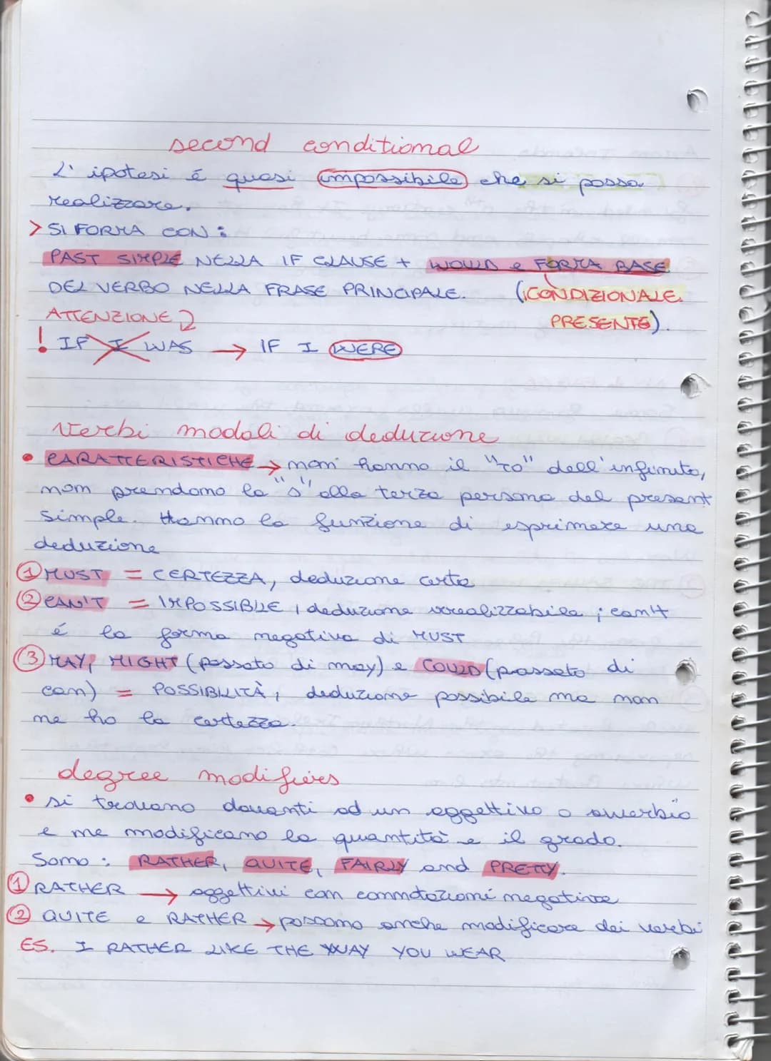 second
conditional
2' ipotesi é quasi impossibile che si
realizzare.
> SI FORMA CON:
PAST SIMPLE NEZA IF CLAUSE +
DEL VERBO NELLA FRASE PRIN