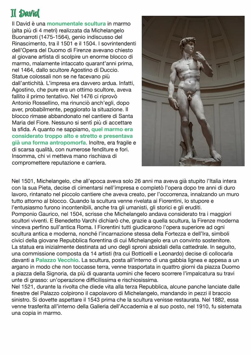 
<p>Michelangelo Buonarroti è nato a Caprese nel 1475 e morto a Roma nel 1564. È stato uno scultore, pittore, architetto e poeta. Sua madre 
