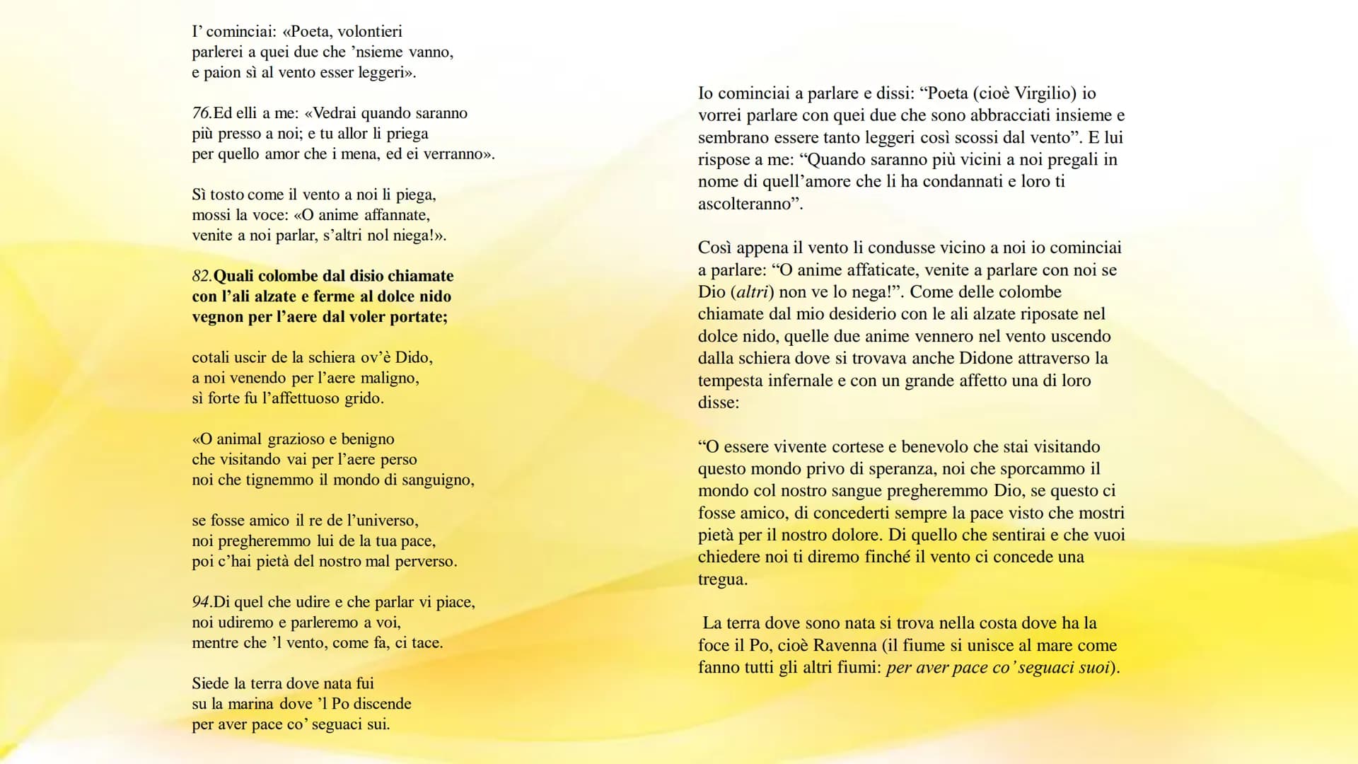 Inferno (canto V)
COSA ACCADRÀ QUANDO
DANTE E VIRGILIO
ENTRERANNO NEL SECONDO
CERCHIO DELL'INFERNO, IL
CERCHIO DEI LUSSURIOSI? INTRODUZIONE
