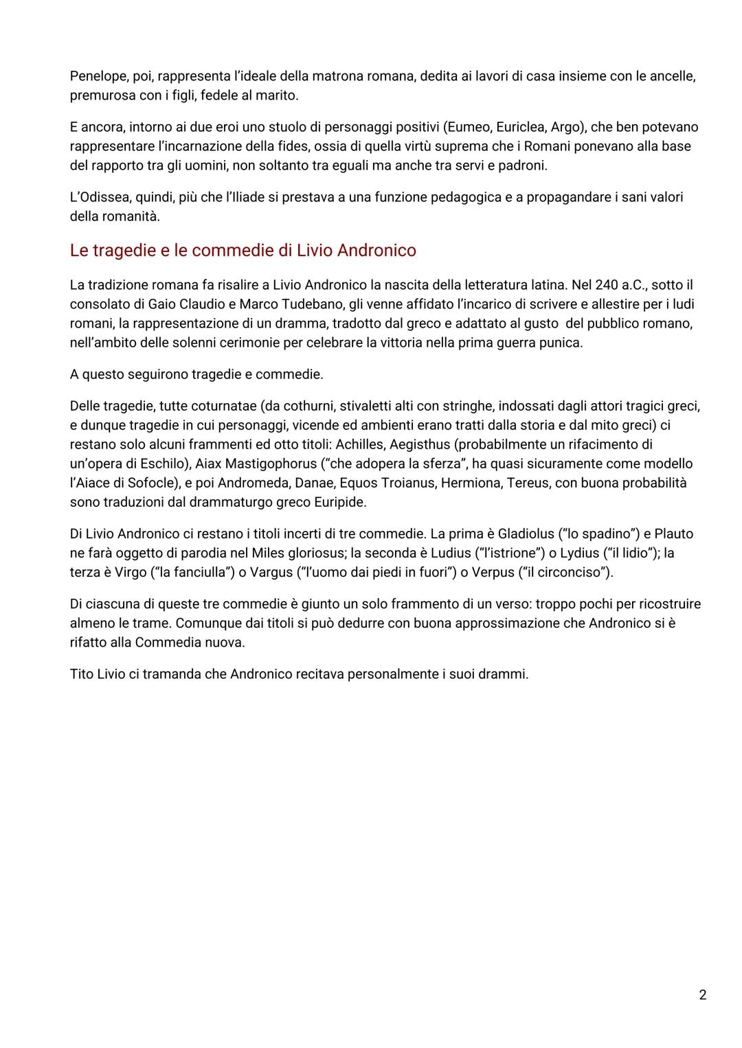 Livio Andronico e la nascita della letteratura latina
Livio Andronico è considerato l'iniziatore della letteratura latina. Questa nasce uffi
