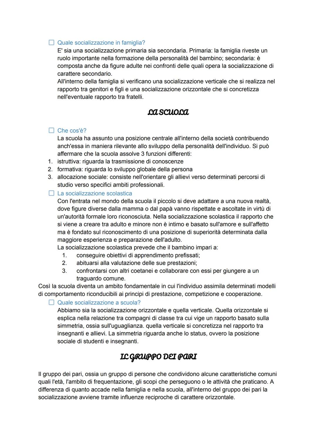 # LA SOCIALIZZAZIONE

Il processo di socializzazione

Che cos'è la socializzazione?

E' il processo tramite il quale apprendiamo comportamen