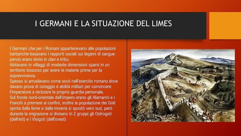 DALL'ANARCHIA
MILITARE A COSTANTINO L'ANARCHIA MILITARE L'ANARCHIA MILITARE
(235-284 d.C.)
Questo periodo è compreso fra la morte di
Alessan
