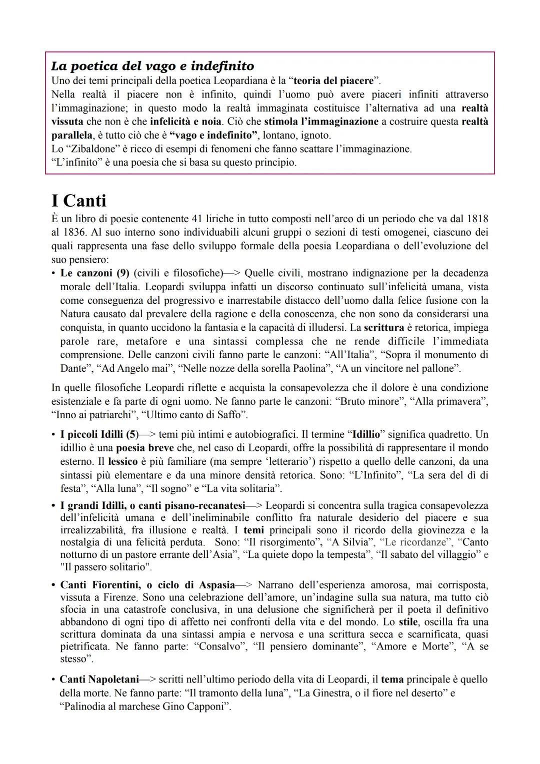 Giacomo Leopardi
La Vita
Leopardi nasce a Recanati il 29 giugno 1798 da una famiglia nobile ma in decadenza. È ritenuto il
maggior poeta del