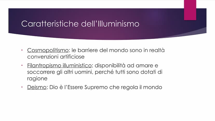 Il Settecento Dal Seicento al Settecento
●
●
Nel 1690 viene fondata l'Accademia dell'Arcadia
Questa data può essere considerata l'inizio di 