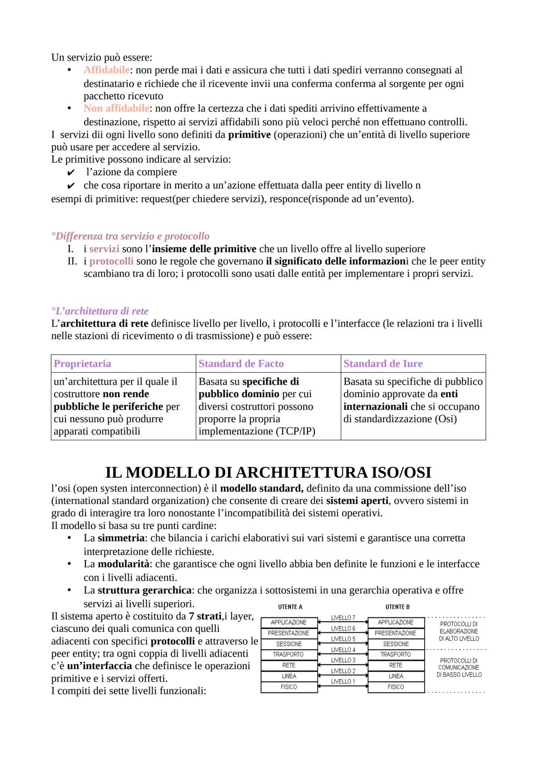 RETI DI COMPUTER
La rete di computer è composta da un'insieme di computer (unità di elaborazione) chiamati Host o
Nodi, collegati fisicament