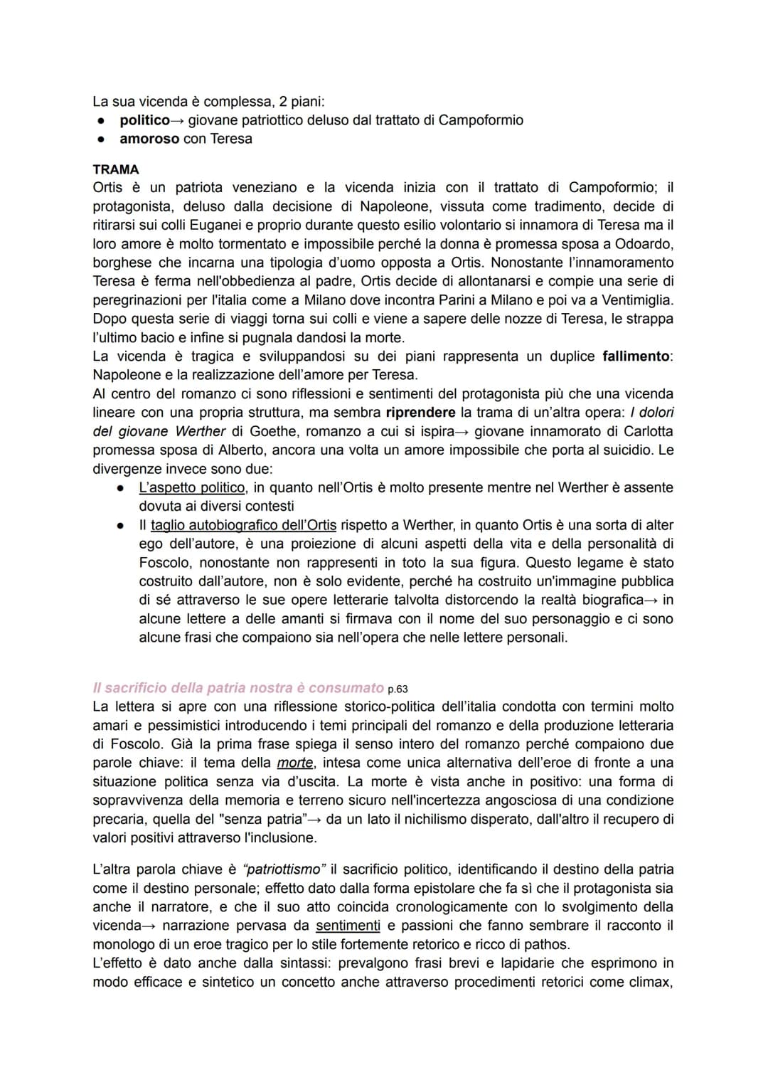 Ugo Foscolo nasce in Grecia nel 1778 e muore in esilio nel 1827 nel Regno Unito, a cavallo
quindi tra due epoche: il Settecento, contrassegn