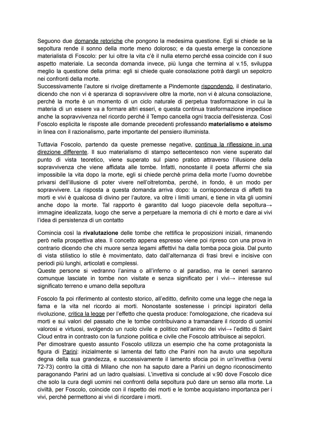 Ugo Foscolo nasce in Grecia nel 1778 e muore in esilio nel 1827 nel Regno Unito, a cavallo
quindi tra due epoche: il Settecento, contrassegn