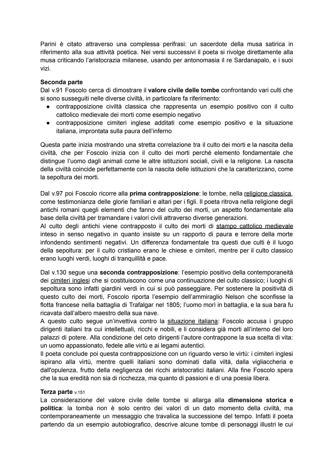 Ugo Foscolo nasce in Grecia nel 1778 e muore in esilio nel 1827 nel Regno Unito, a cavallo
quindi tra due epoche: il Settecento, contrassegn