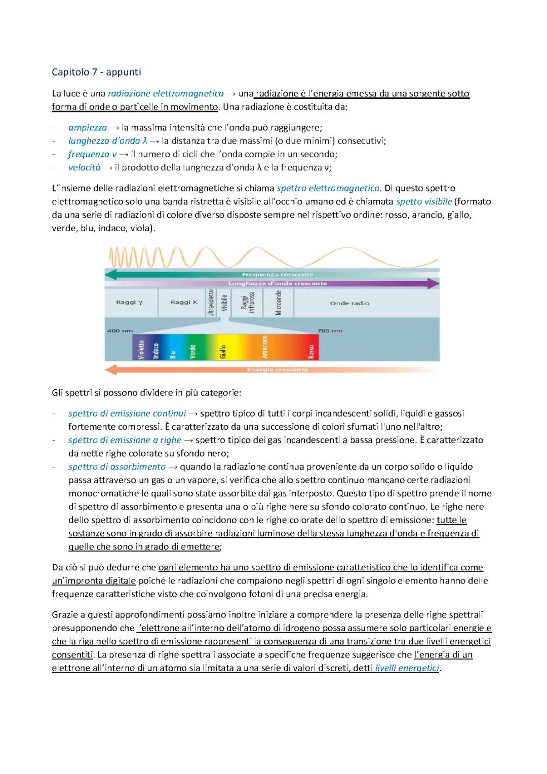 Spettro elettromagnetico spiegato facilmente: radiazione elettromagnetica e configurazione elettronica