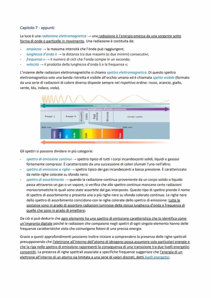 
<p>La luce è una forma di radiazione elettromagnetica, che è l'energia emessa da una sorgente sotto forma di onde o particelle in movimento