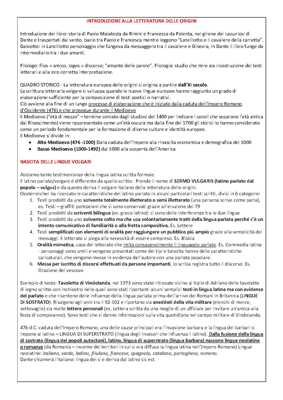 Introduzione alla Letteratura Italiana: Origini e Temi Principali