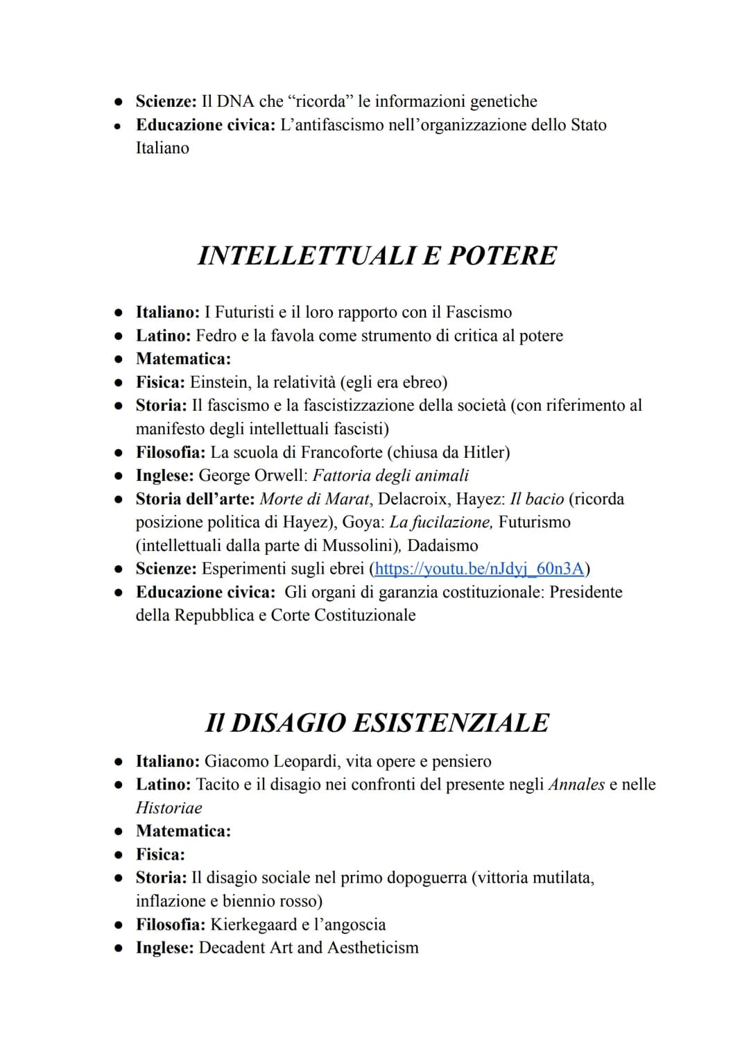 
<h2 id="italiano">Italiano</h2>
<p>Italo Svevo e il concetto del tempo ne La coscienza di Zeno</p>
<h2 id="latino">Latino</h2>
<p>Seneca: n