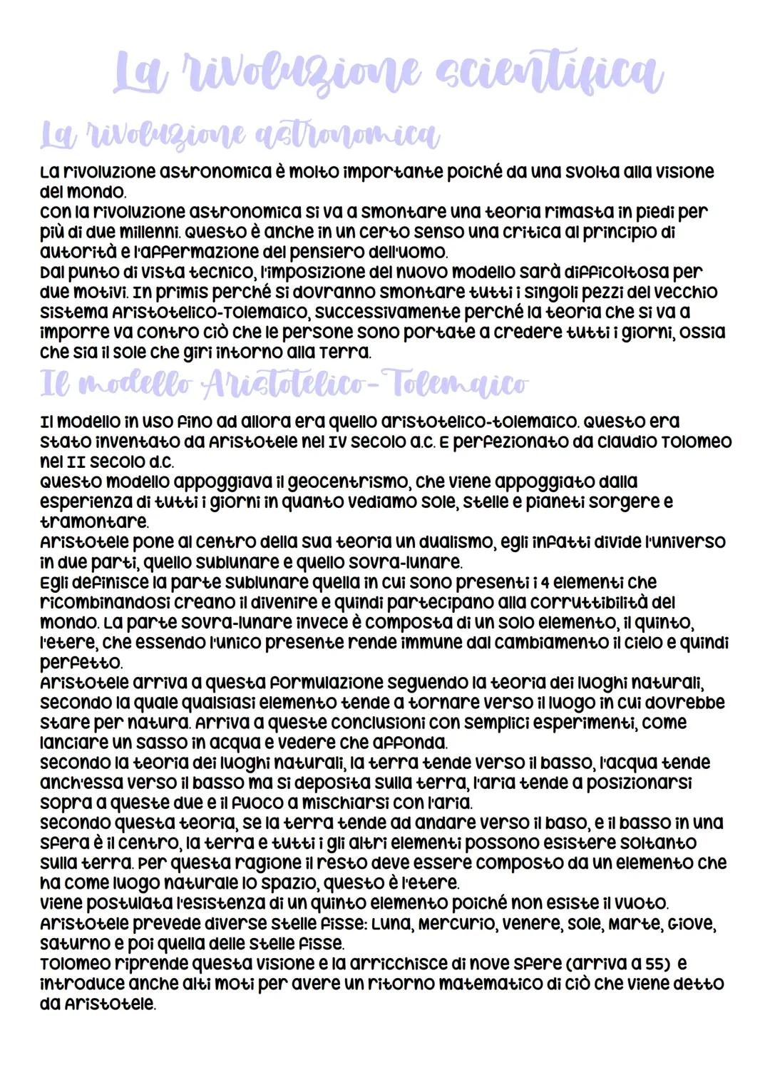 La rivoluzione scientifica, Copernico, Brahe e Keplero