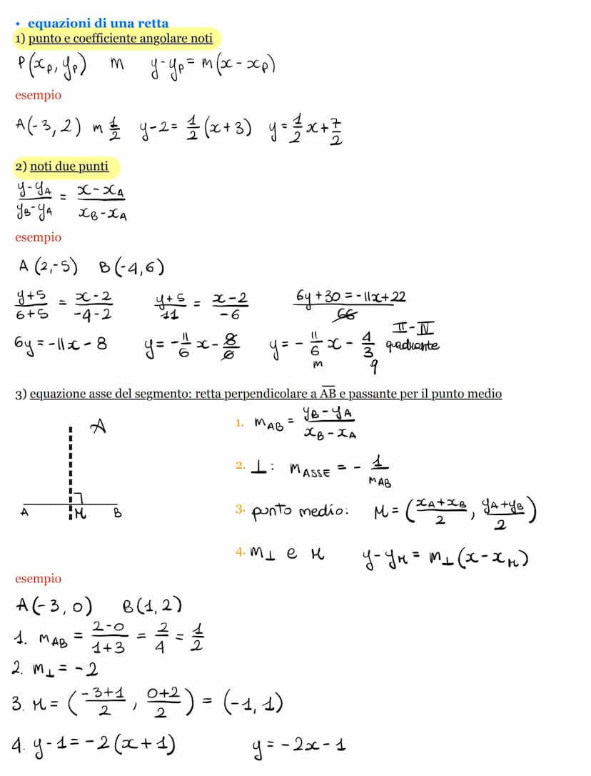 I
(i9)
II
(Ciy)
y (ordinate)
I
(x;y)
esempio
A(3,2)
B(-5,2)
IV
(ig)
-5
x (ascisse)
ул
• se le ascisse sono uguali
AB= (YA-YB1
A (3,2) B (3₁-