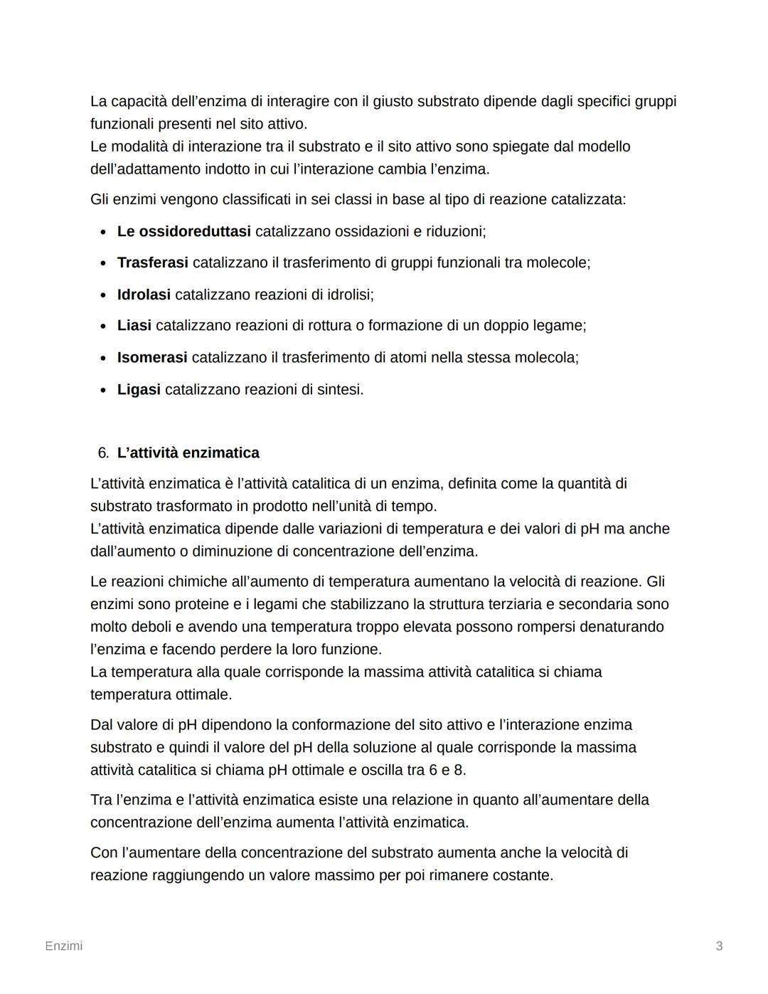 # Enzimi

Enzimi

Che cosa sono gli enzimi e qual è la loro funzione nei sistemi viventi?

Quali sono i cofattori enzimatici e qual è il lor