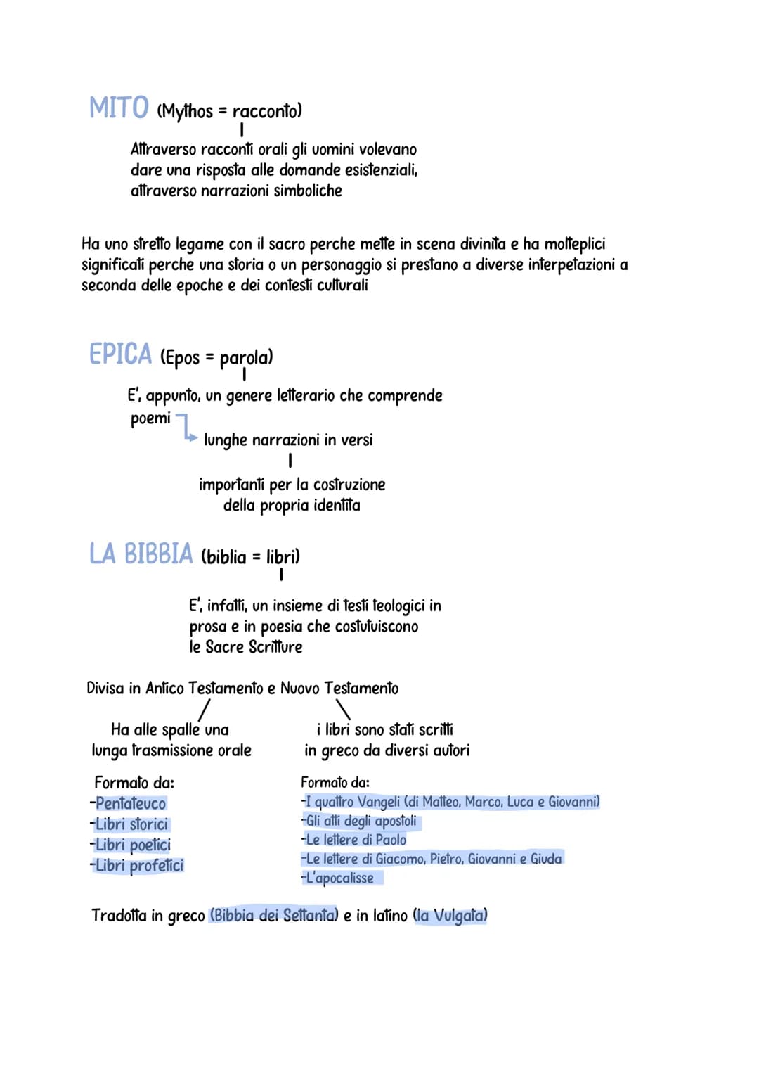 MITO (Mythos = racconto)
Attraverso racconti orali gli uomini volevano
dare una risposta alle domande esistenziali,
attraverso narrazioni si