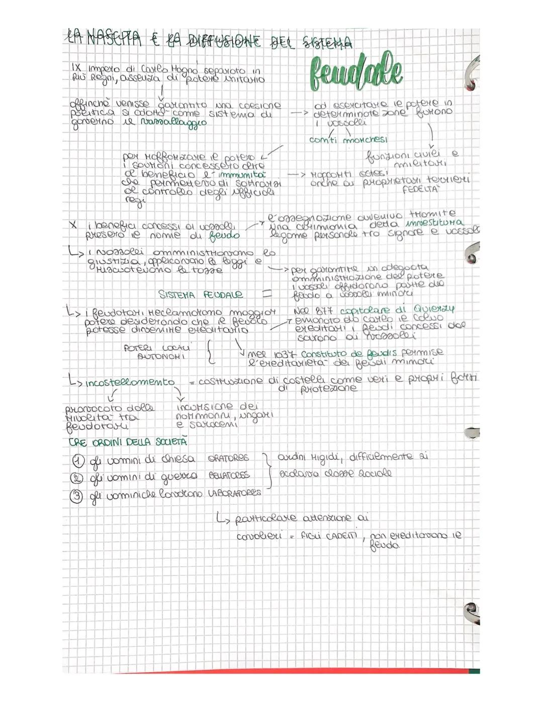 LA MASEITA € LA DIFFUSIONE DEL SISTEMA
IX Impero di Carlo Hogno separoto in
Riu Regni, assenza di potero unitario
offinche venisse garantito