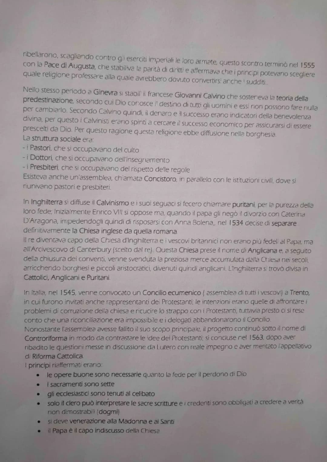 RIFORMA E CONTRORIFORMA
Questo periodo è caratterizzato dal desiderio dei letterati di ritornare all'antichità classica, awiando
degli studi