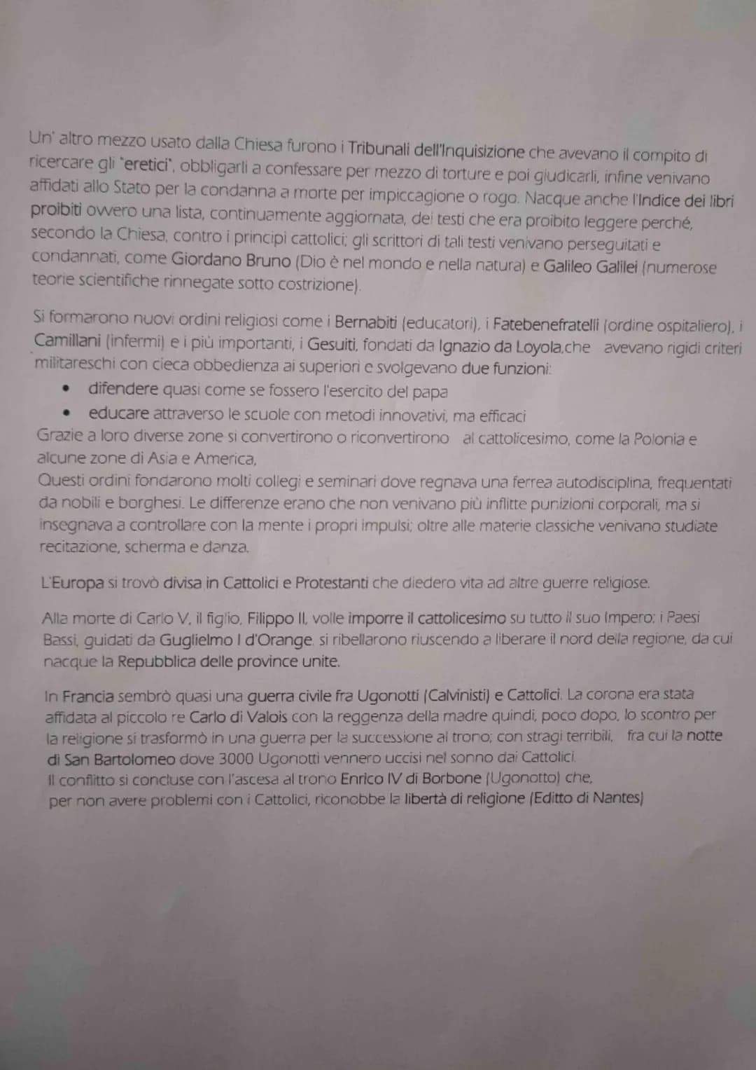 RIFORMA E CONTRORIFORMA
Questo periodo è caratterizzato dal desiderio dei letterati di ritornare all'antichità classica, awiando
degli studi