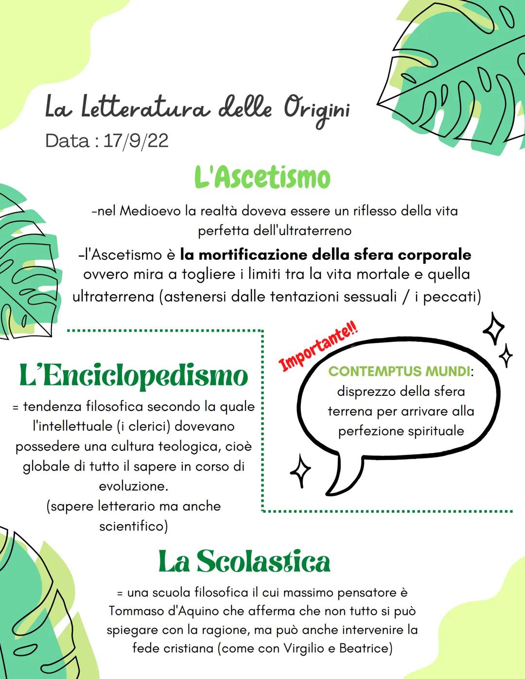 2
La Letteratura delle Origini
Data: 17/9/22
-tra il IV e il X secolo d.C compaiono i primi testi di letteratura italiana in
volgare, la lin