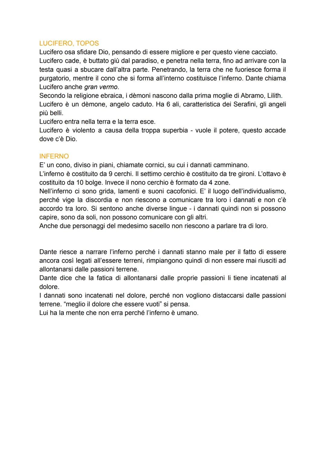 LA DIVINA COMMEDIA
Comedia: inizia male (inferno) e finisce bene (paradiso)
divina: da Boccaccio, che è il commentatore di Dante, perché dic