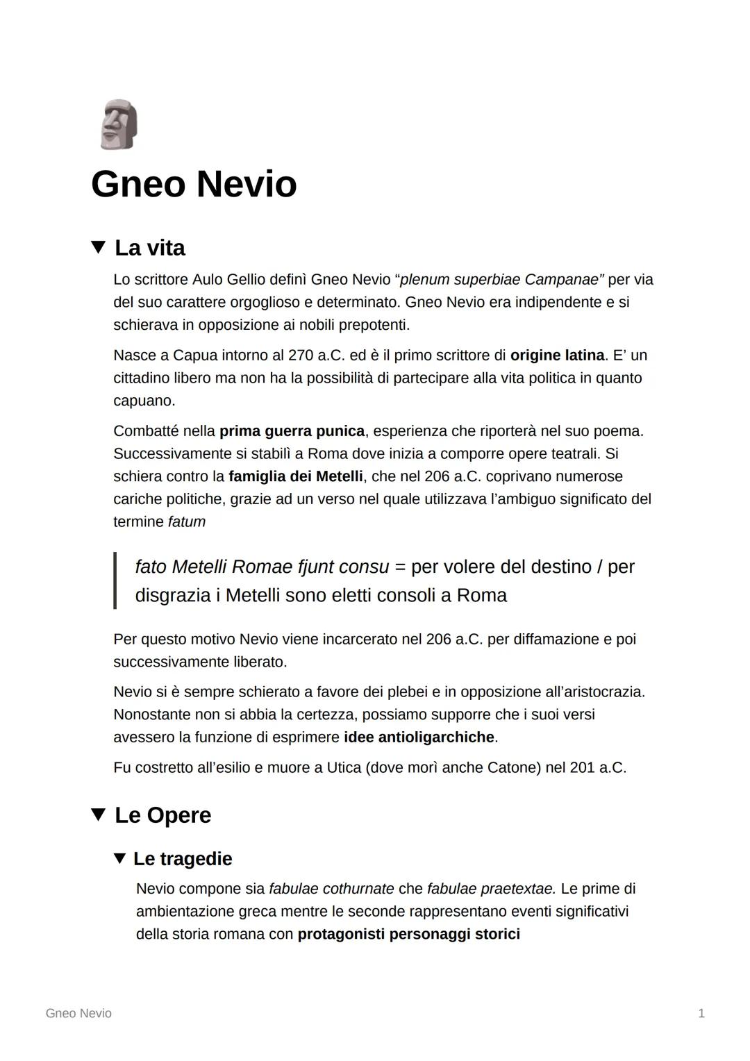 Gneo Nevio