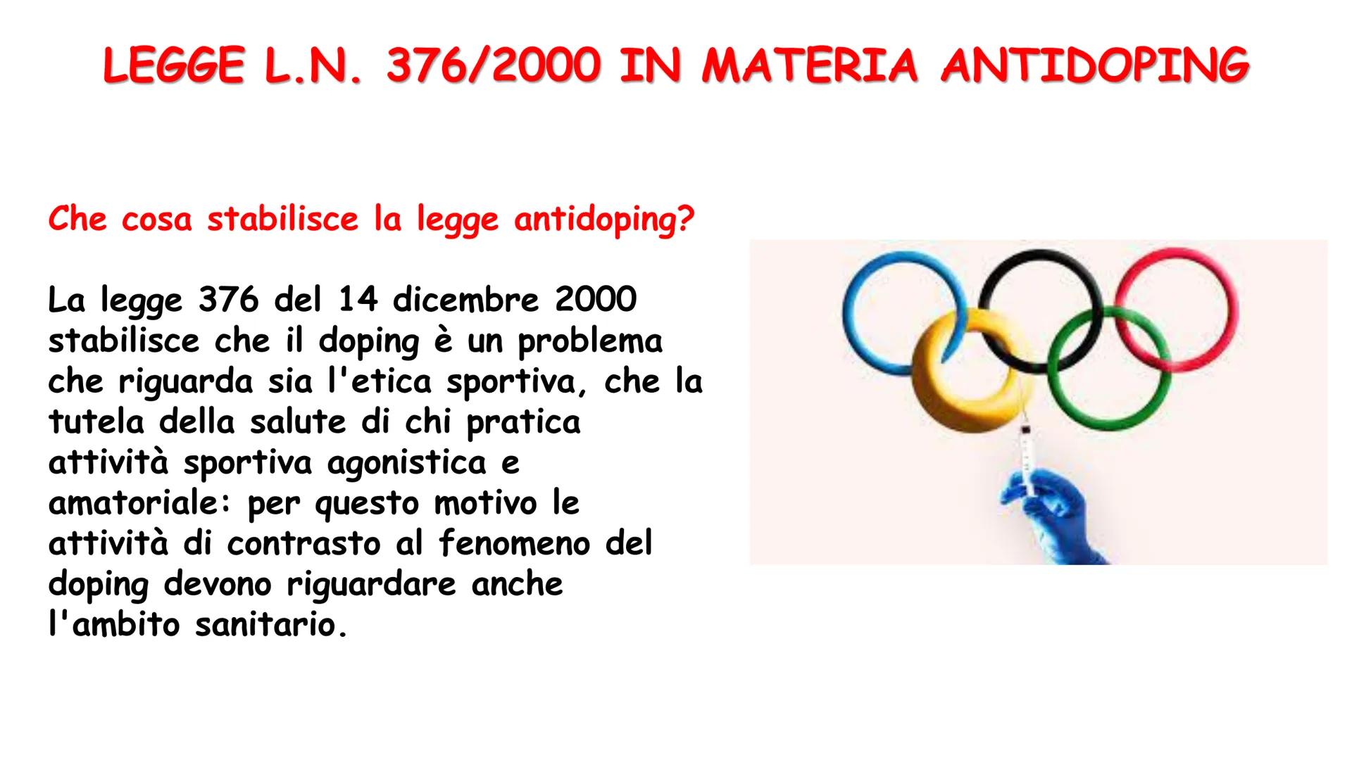 # IL DOPING # COS'E' IL DOPING?

Consiste nell'assunzione ILLEGALE
di farmaci o droghe allo scopo di
migliorare le prestazioni
atletiche. Sp