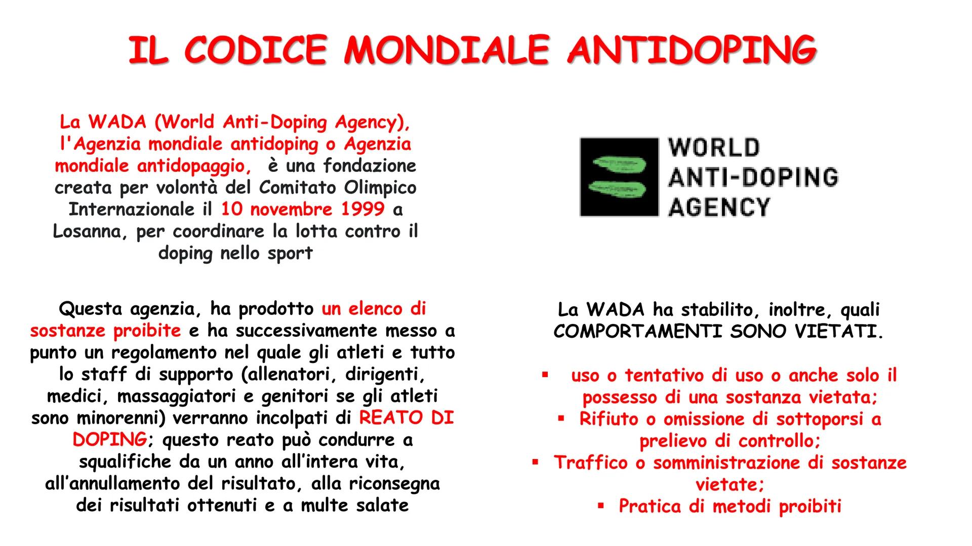 # IL DOPING # COS'E' IL DOPING?

Consiste nell'assunzione ILLEGALE
di farmaci o droghe allo scopo di
migliorare le prestazioni
atletiche. Sp