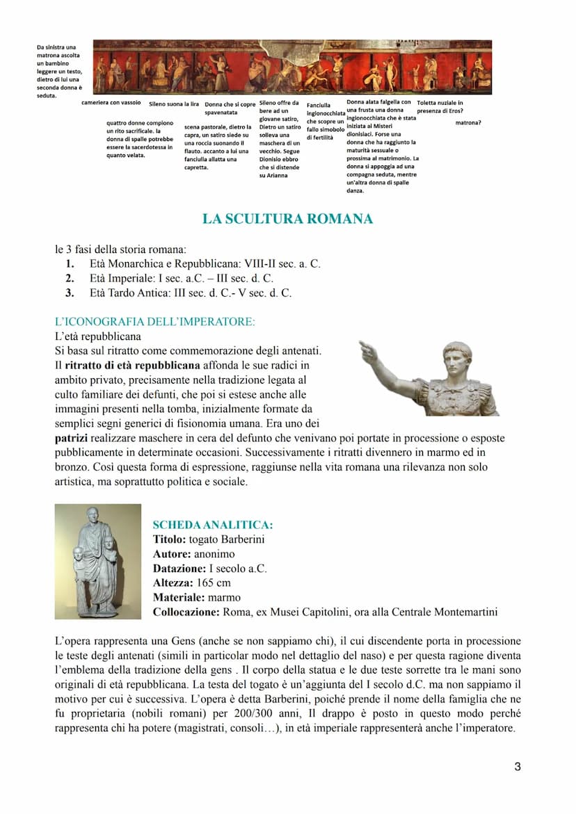 APPUNTI PITTURA ROMANA
Nascita arte romana:
Il primo genere di pittura che si sviluppò a Roma fu quella trionfale destinata, a raccontare i 